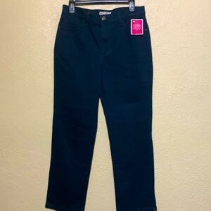 Lee Jeans Pants 12S Green Classic Fit At the Waist Logo 5-Pocket Cotton Spandex
